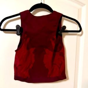 Fitted Crop top/bra. Floral.